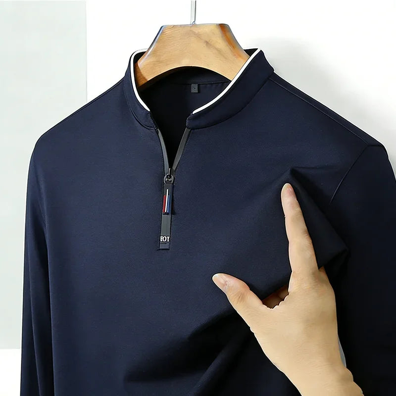Halston Quarter-Zip Long Sleeve