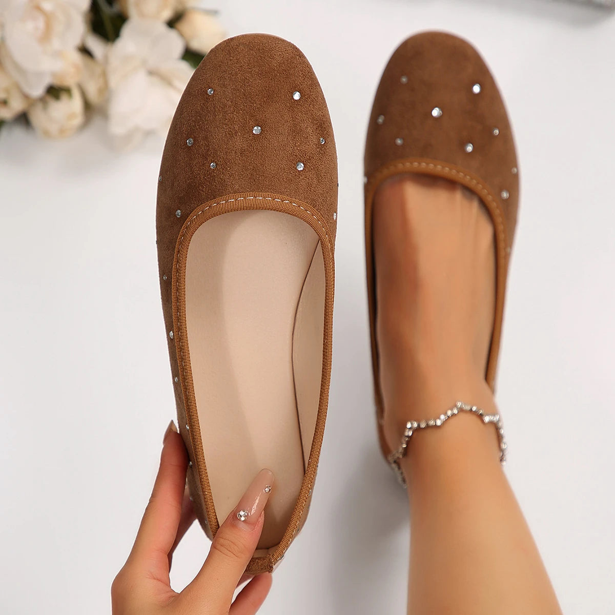 Stella Suede Flats