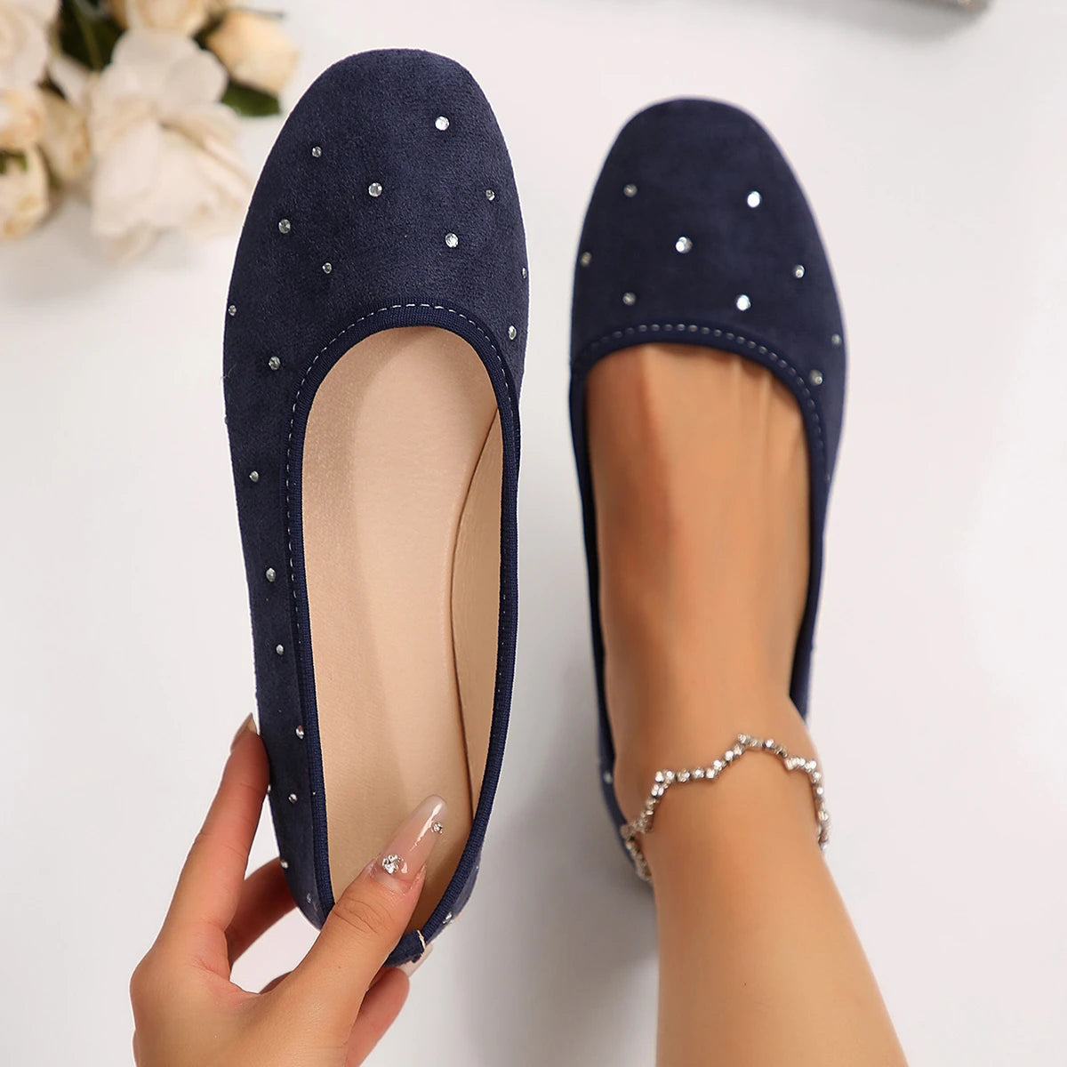 Stella Suede Flats
